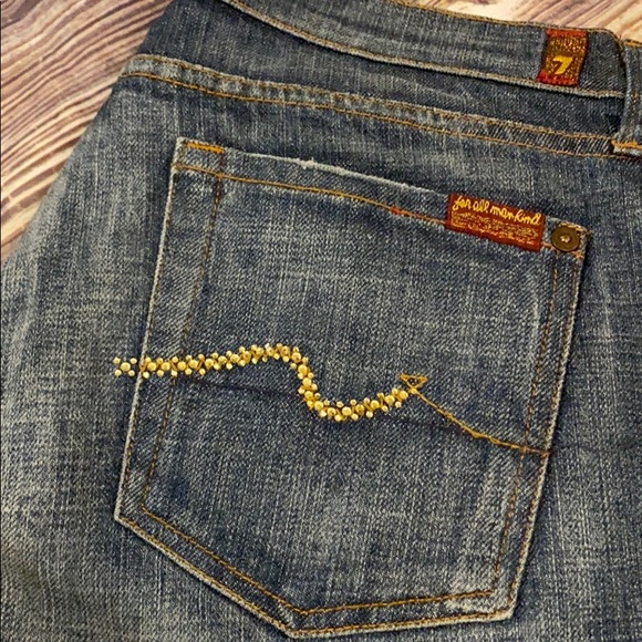 7 for all mankind size 29 Swarovski accent on back - Picture 3 of 7